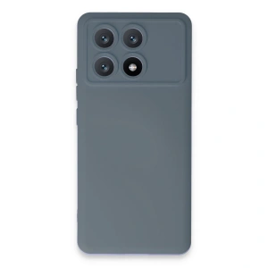 Xiaomi Poco X6 Pro Kılıf Nano İçi Kadife Silikon - Gri
