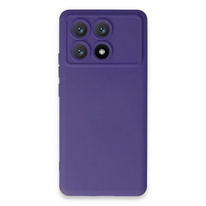 Xiaomi Poco X6 Pro Kılıf Nano İçi Kadife Silikon - Mor