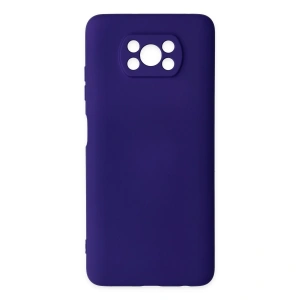 Xiaomi Pocophone X3 Kılıf Nano İçi Kadife Silikon - Mor