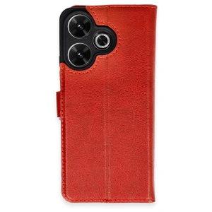 Xiaomi Redmi 13 4g Kılıf Trend S Plus Kapaklı Kılıf - Kırmızı