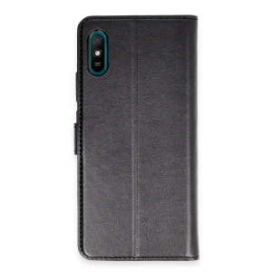 Xiaomi Redmi 9a Kılıf Trend S Plus Kapaklı Kılıf - Siyah