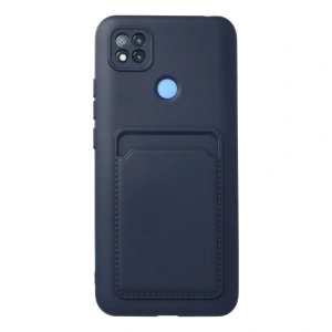 Xiaomi Redmi 9c Kılıf Kelvin Kartvizitli Silikon - Lacivert