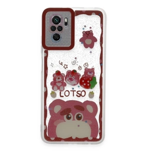 Xiaomi Redmi Note 10 Pro Kılıf Sweet Desenli Silikon Kapak - Pembe