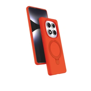 Xiaomi Redmi Note 14 Pro 4g Regal Magsafe Standlı Kapak - Turuncu