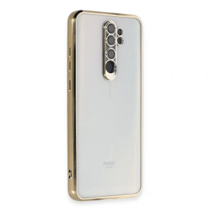 Xiaomi Redmi Note 8 Pro Kılıf Razer Lensli Silikon - Gold
