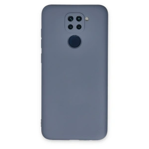 Xiaomi Redmi Note 9 Kılıf Nano İçi Kadife Silikon - Gri