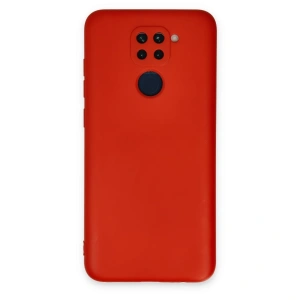 Xiaomi Redmi Note 9 Kılıf Nano İçi Kadife Silikon - Kırmızı