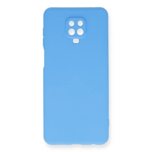 Xiaomi Redmi Note 9 Pro Kılıf Nano İçi Kadife Silikon - Mavi