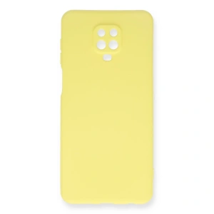 Xiaomi Redmi Note 9 Pro Kılıf Nano İçi Kadife Silikon - Sarı