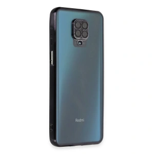 Xiaomi Redmi Note 9 Pro Kılıf Razer Lensli Silikon - Siyah