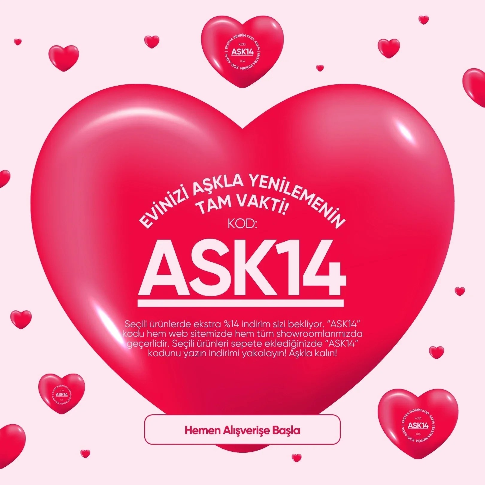 Sevgililer Günü’ne Özel ASK14 Kampanyası