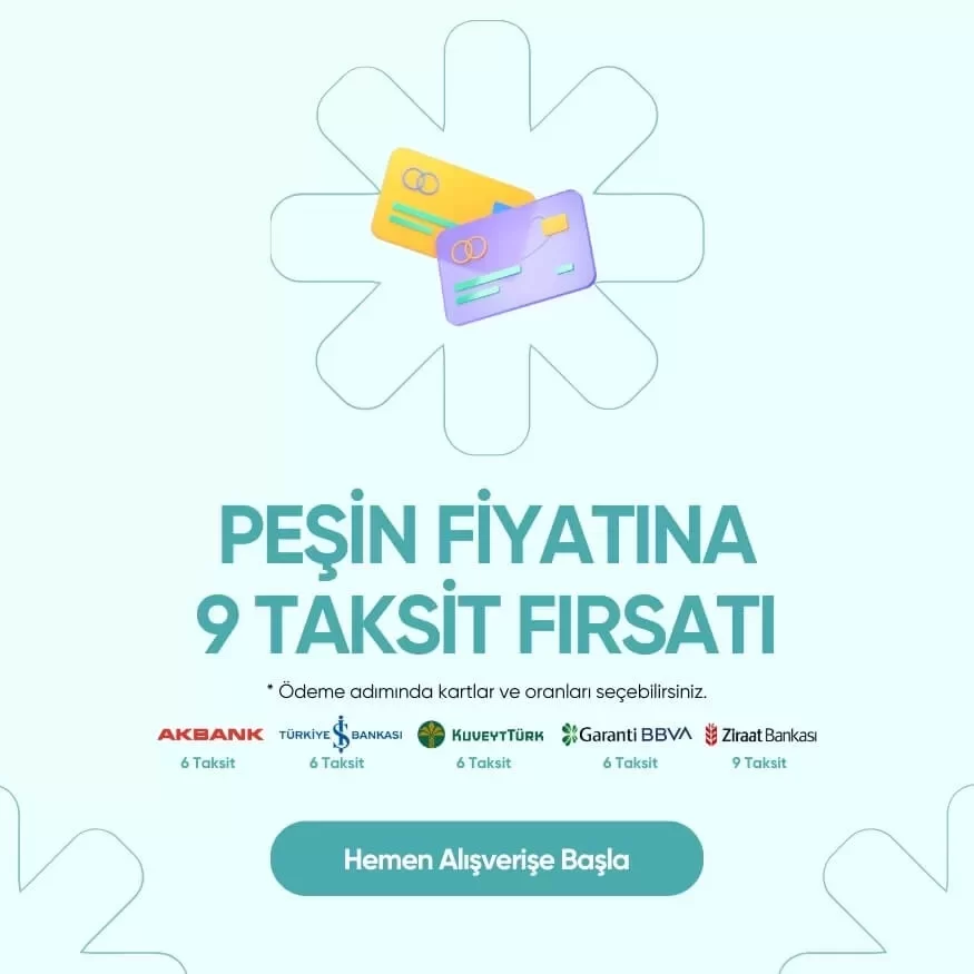 Peşin Fiyatına 9 Taksit Fırsatı
