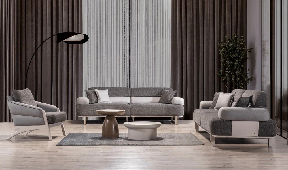 Alp Gri Koltuk Takımı