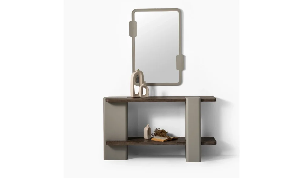 Strong Silver Meşe Dresuar ve Ayna