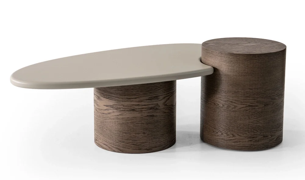 Lugano Meşe Orta Sehpa Seti