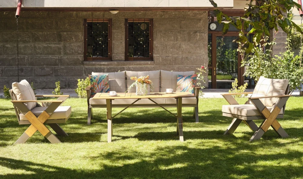 Lotus Cappy Iroko Bahçe ve Balkon Takımı