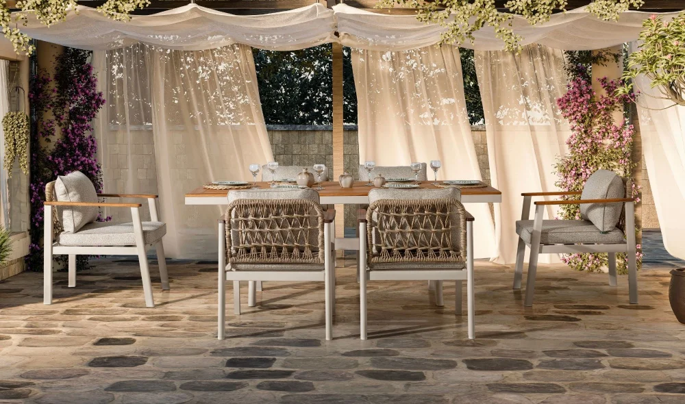 Onyx Iroko Yemek Masası Takımı