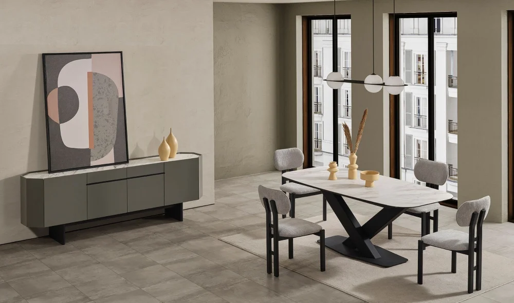 Slope Seramik Yemek Odası Takımı