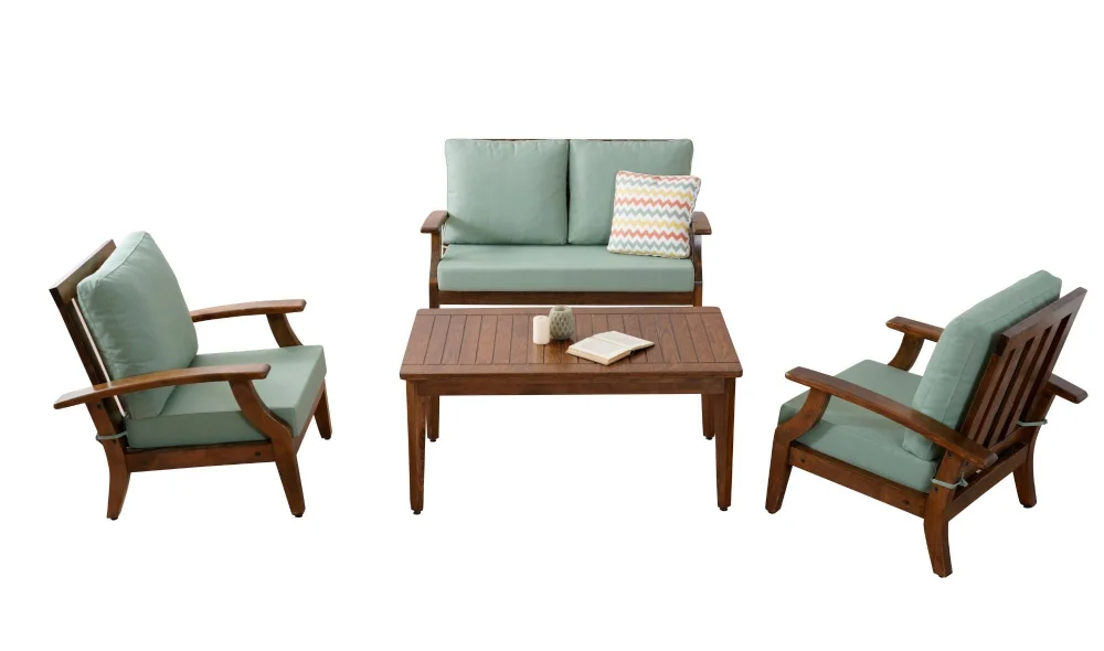 Teras Natura Yeşil 4 Oturumlu Bahçe ve Balkon Takımı 211s