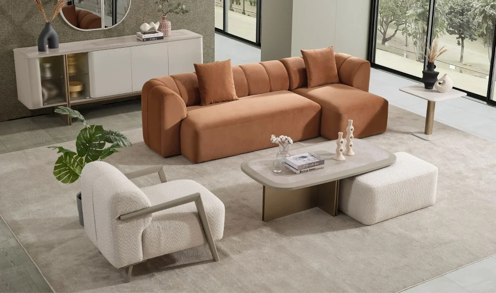 Harley Mini Dinlenmeli Köşe Koltuk Takımı