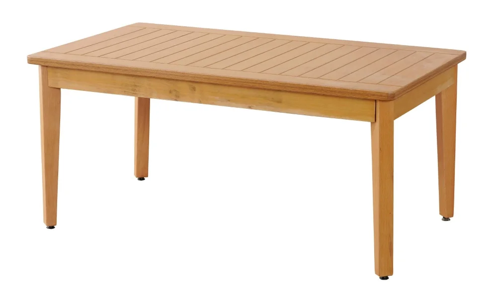 Teras Naturel Bahçe ve Balkon Ahşap Orta Sehpa