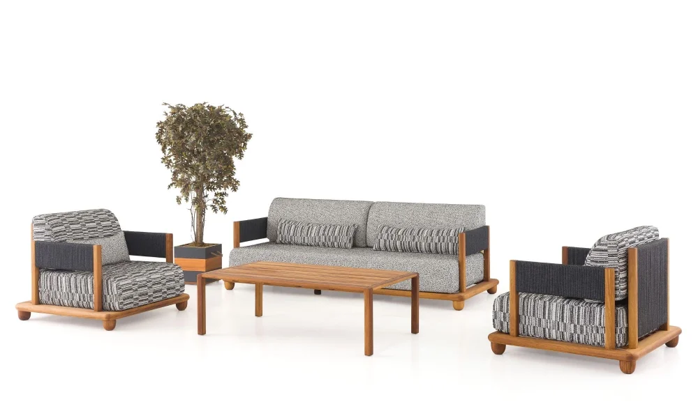 Nova Siyah İroko Bahçe ve Balkon Takımı