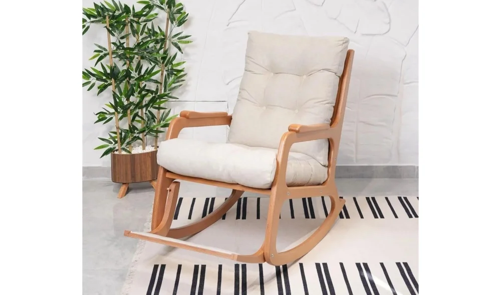 Kontes Naturel Sallanır Sandalye Dinlenme Koltuğu