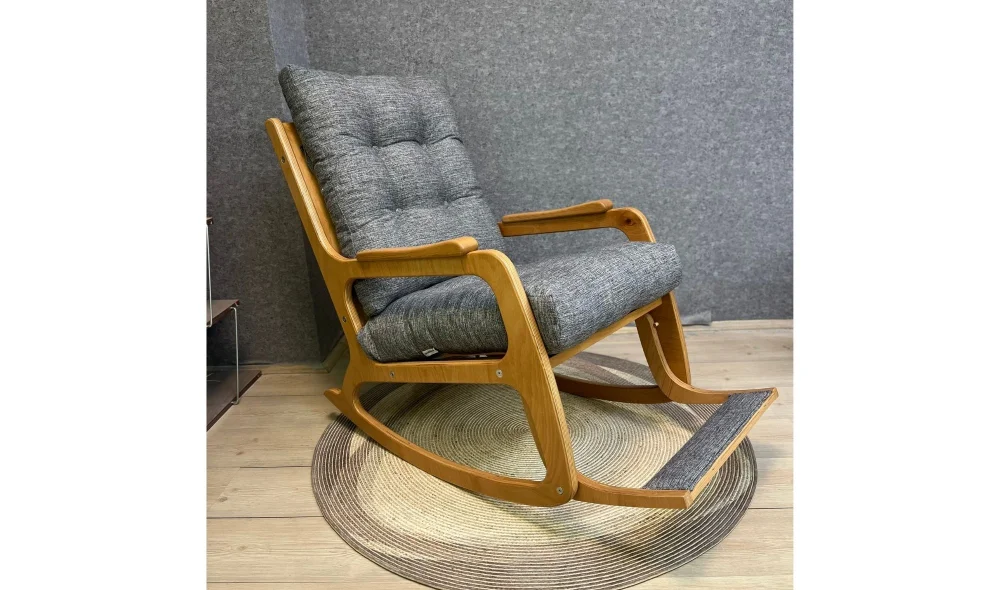 Kontes Naturel Gri Sallanır Sandalye Dinlenme Koltuğu