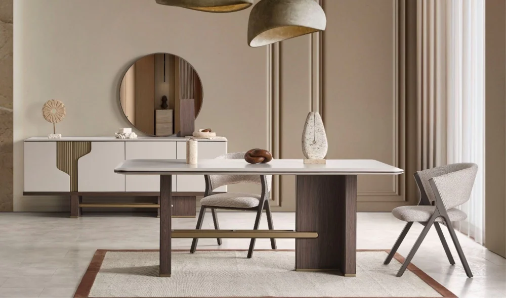 Ada Ceviz Yemek Odası Takımı