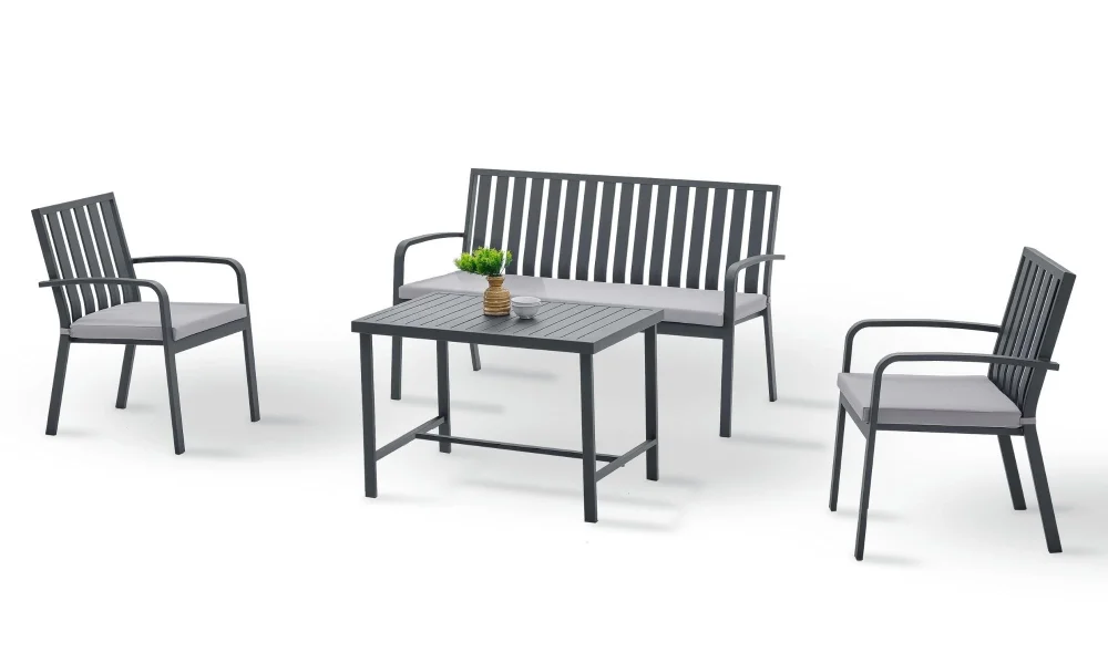 Bodrum Antrasit Bahçe ve Balkon Takımı