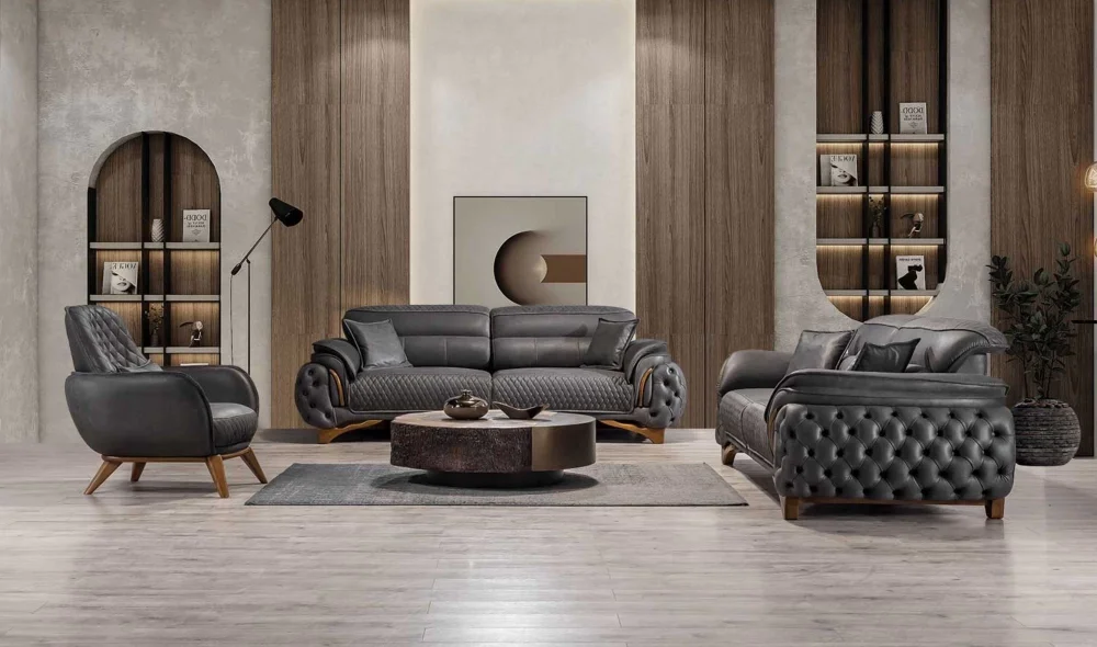 Bona Antrasit Koltuk Takımı