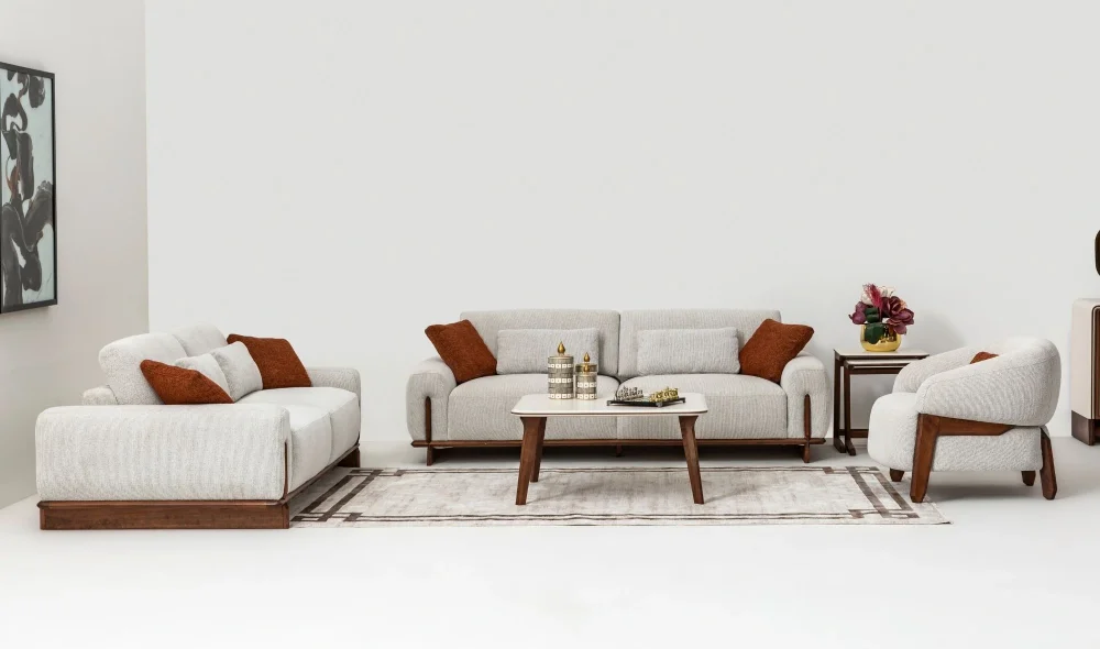 Cadillac Krem Koltuk Takımı