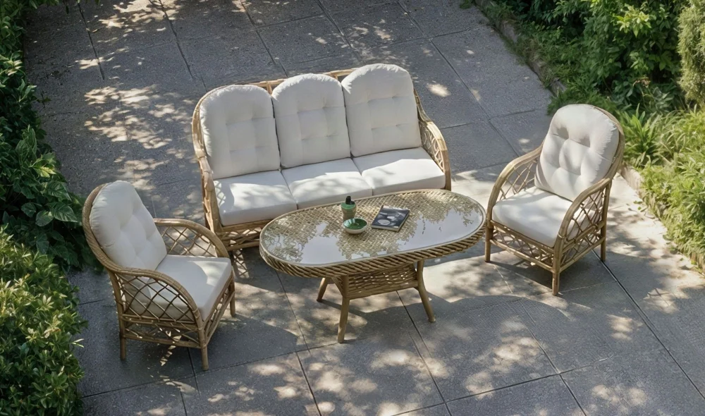 İnci Rattan Camel Bahçe ve Balkon Takımı