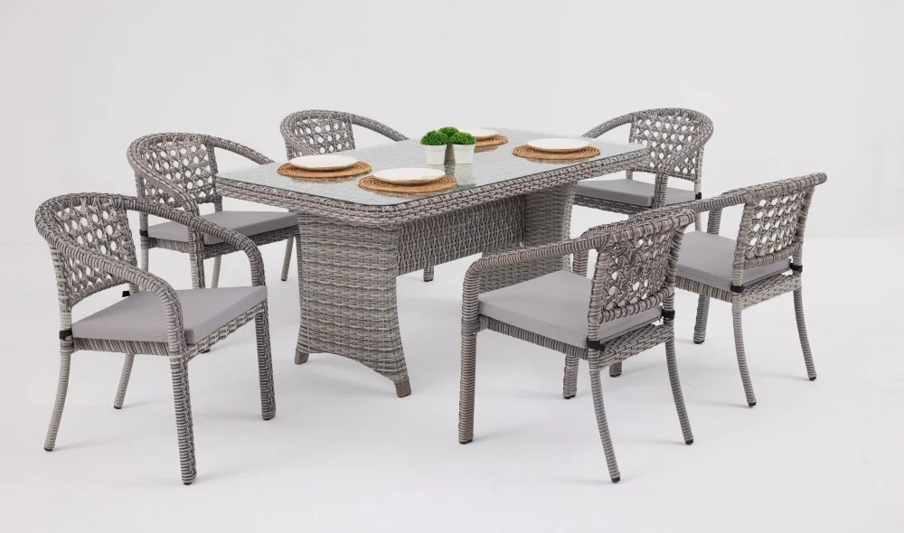 Lima Berlin Bahçe ve Balkon Masa Seti (Stone)