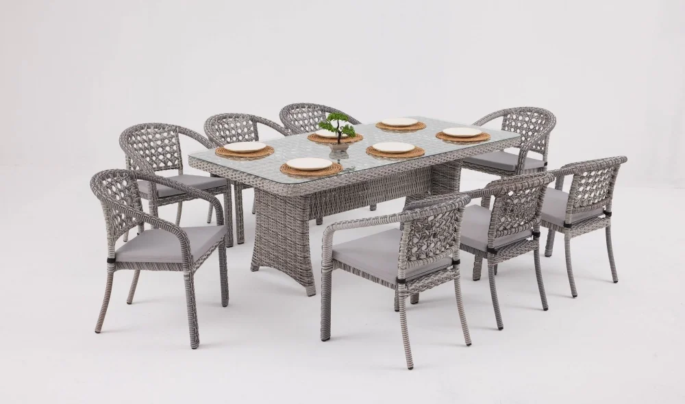 Lima Lizbon Bahçe ve Balkon Masa Seti (Stone)