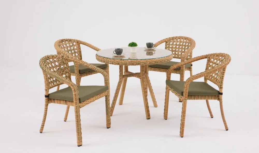 Lima Nepal Bahçe ve Balkon Masa Seti (Elvan)