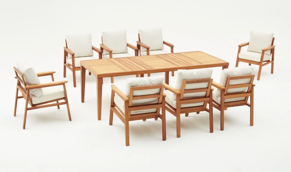 Marmaris Yemek Masası Takımı (İroko)