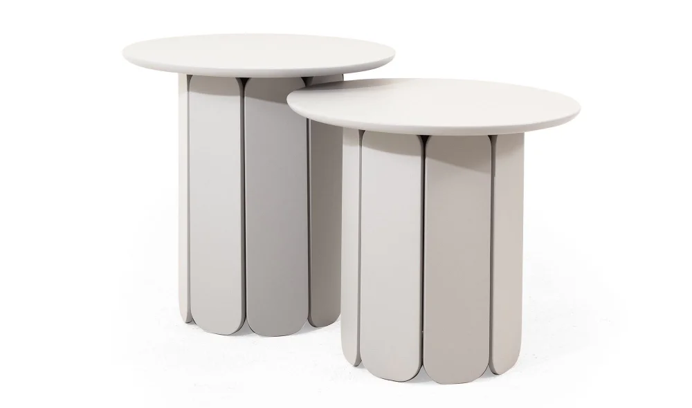 Metro Beyaz Yan Sehpa