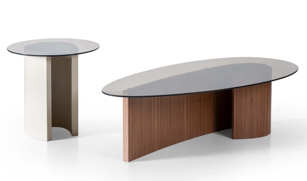 Milano Ceviz Orta Sehpa Seti