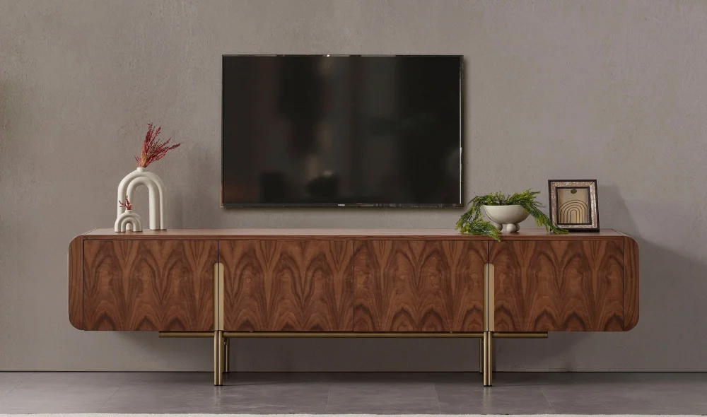 Monolit Ceviz Tv Sehpası