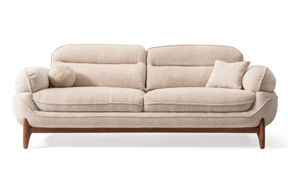 Mustang Beyaz 3lü Koltuk