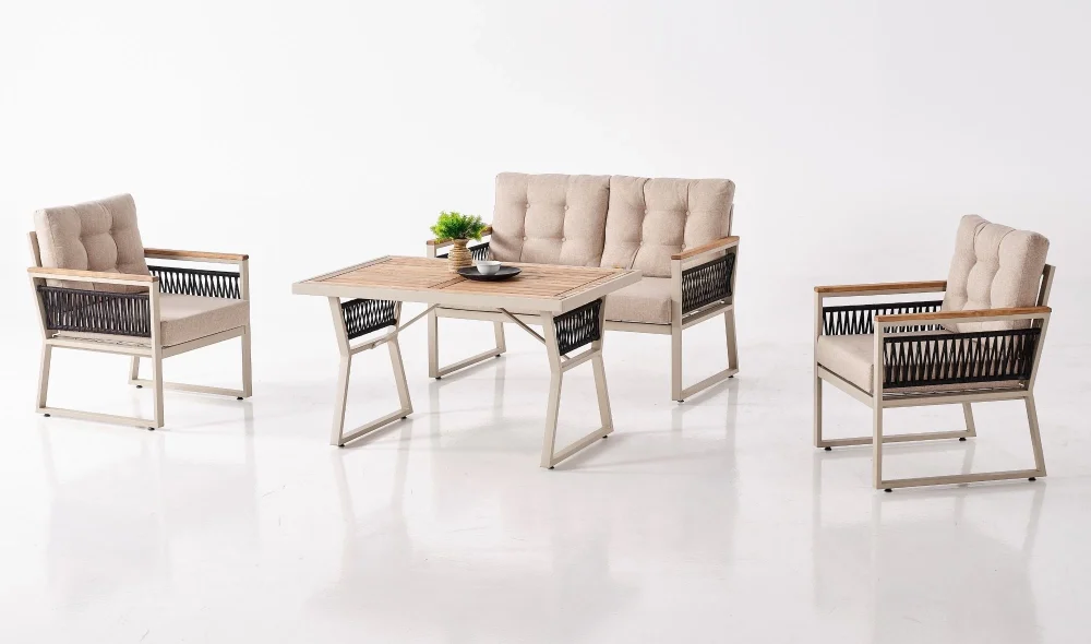 Palma Cappucino İkili Bahçe ve Balkon Takımı