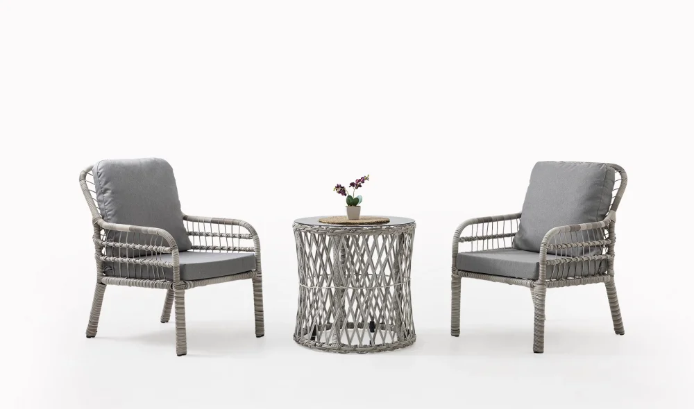 Pisa Bahçe ve Balkon Takımı (Beyaz - Tekli)