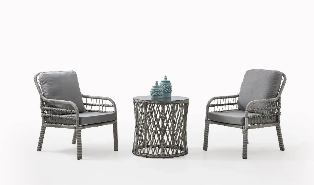 Pisa Bahçe ve Balkon Takımı (Gri - Tekli)