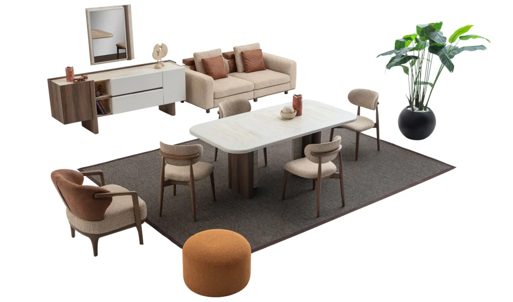 Prag Yemek Odası Takımı