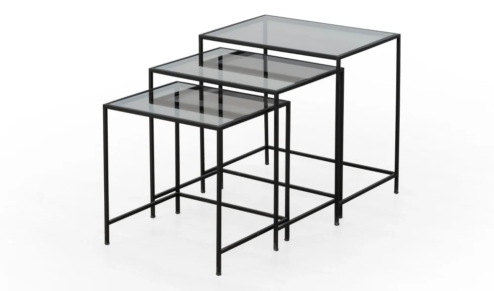 Royal Siyah Zigon Sehpa