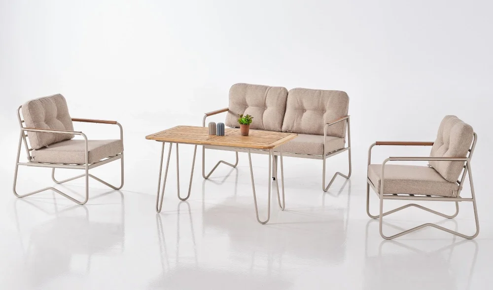 Space Krem Bahçe ve Balkon Takımı