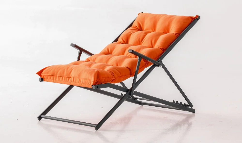 Sun Bed Turuncu Katlanır Şezlong
