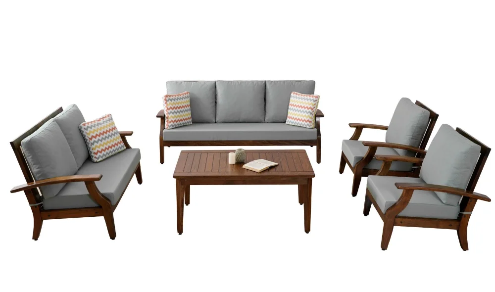 Teras Plus Gri 7 Oturumlu Bahçe ve Balkon Takımı