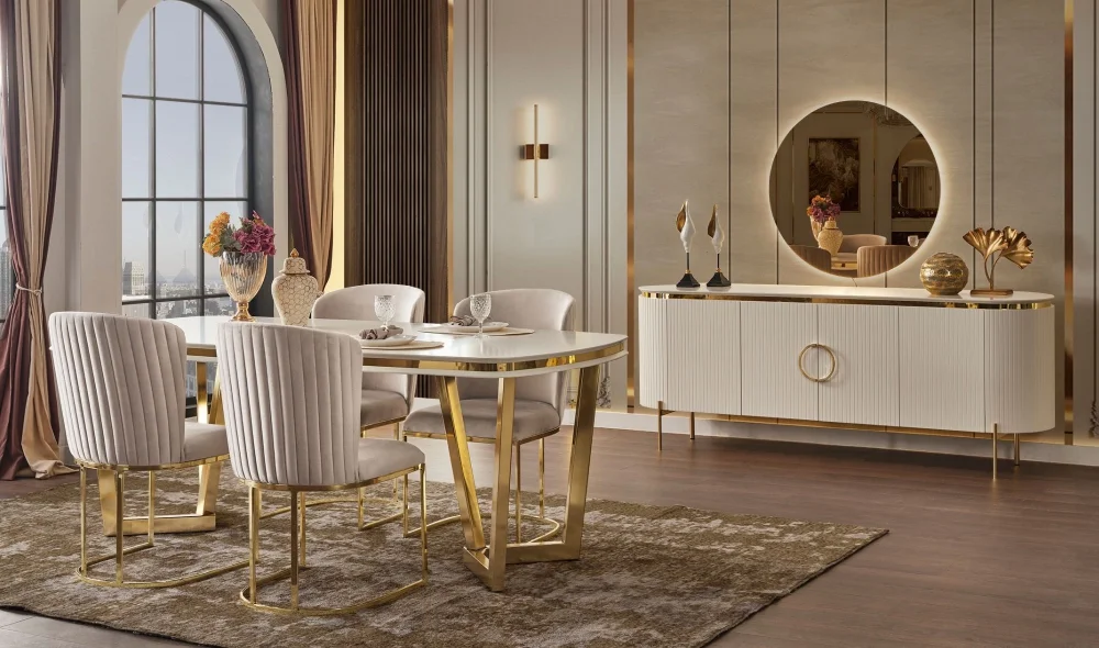 Tesla Luxury Yemek Odası Takımı